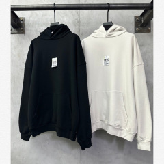 巴黎b家高版本520限定卫衣帽衫内里毛圈宽松OS版型卫衣帽衫