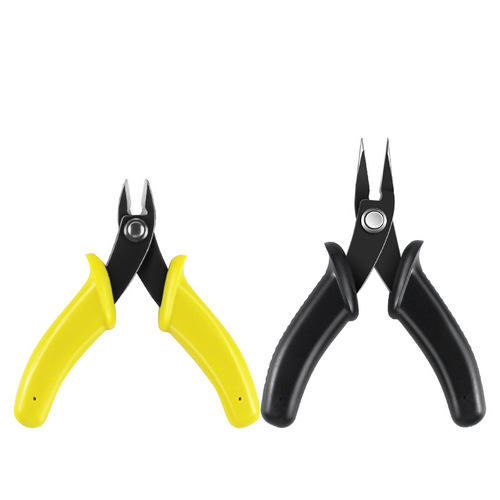 DIY Pinku Diagonal Pliers Thin Mouth Model Needle Nose Pliers Handmade Jewelry Mini Scissors Auxiliary Tools Manufacturer