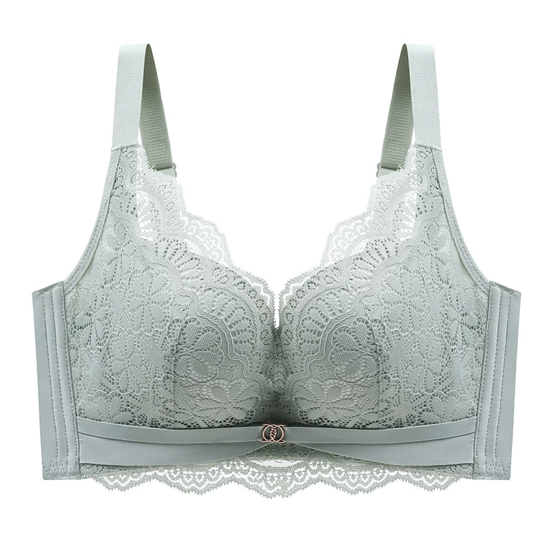 曼尼皇后 Knitted wireless bra, push up bra, lace underwear, (Physicals)