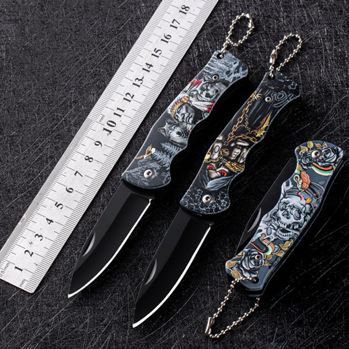 Outdoor Stainless Steel Small Knife Camping Folding Knife Multi-functional Adjustable Height Hardness Mini Fruit Knife