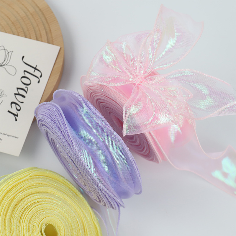 Symphony Fishtail Yarn Ribbon Flower Packaging Border Bouquet Strap Baking Cake Packaging Ribbon Bow Wave Symphony Fishtail Yarn Ribbon Flower Packaging Border Bouquet Strap Baking Cake Packaging Ribbon Bow Wave