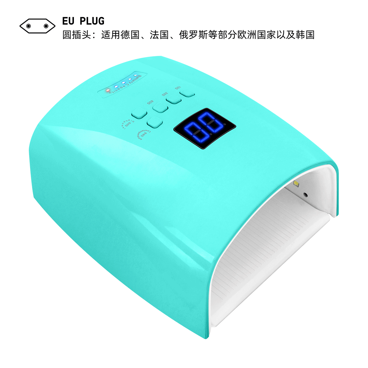 Transfronterizo nuevo S10 lámpara de almacenamiento eléctrico máquina de fototerapia de uñas 66W lámpara de fototerapia portátil de alta potencia para salón de uñas