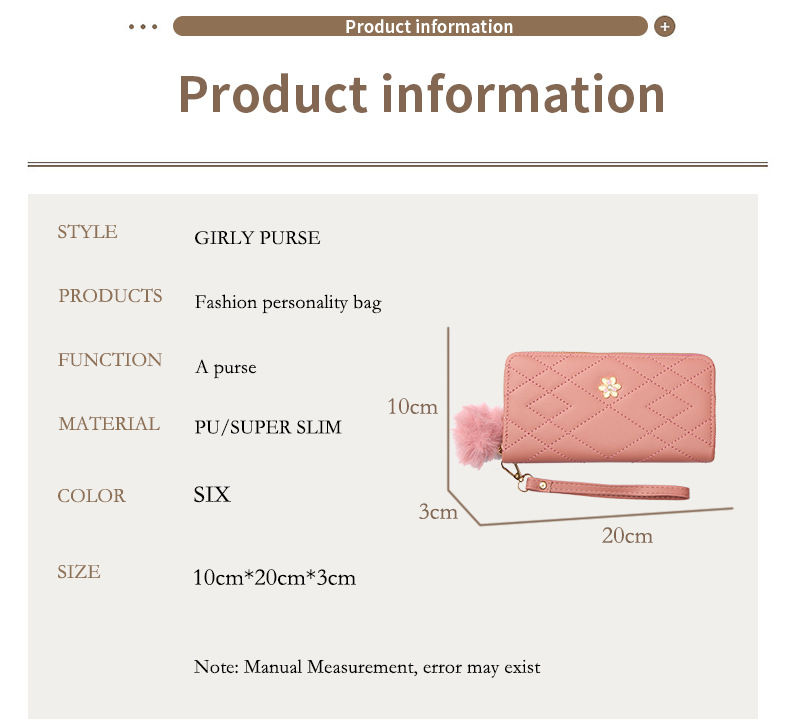 Sac à cartes Portable Simple et Long pour femmes, grande capacité, zéro portefeuille, étui Mobile adapté, nouvelle collection 2023_voghion.com