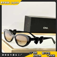 香家高版本墨镜女潮个性椭圆小红书ins热推太阳眼镜潮流CH9181Q
