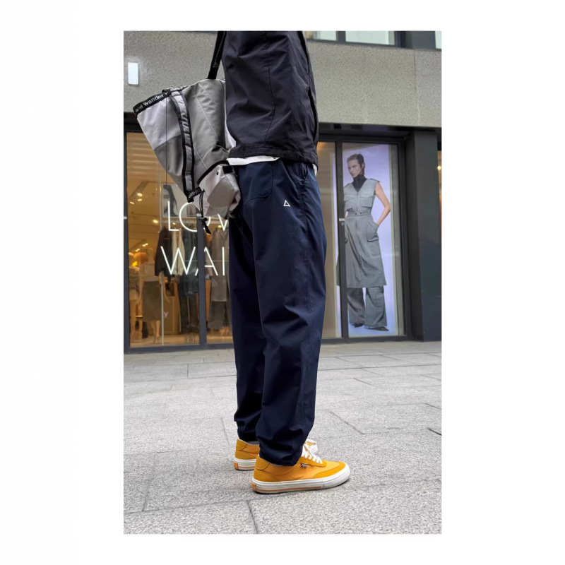 26 Styles of Small Triangle White Label Functional Wide-Cut American-Style Workwear Casual Pants Unisex Loose Tapered Casual Pants
