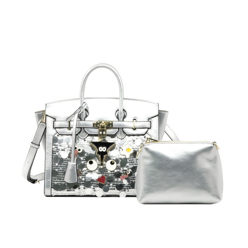 Europa y los Estados Unidos clásicos bolsas de platino para mujeres bolsas de plata portátiles nobles bolsas de estilo 2786 #