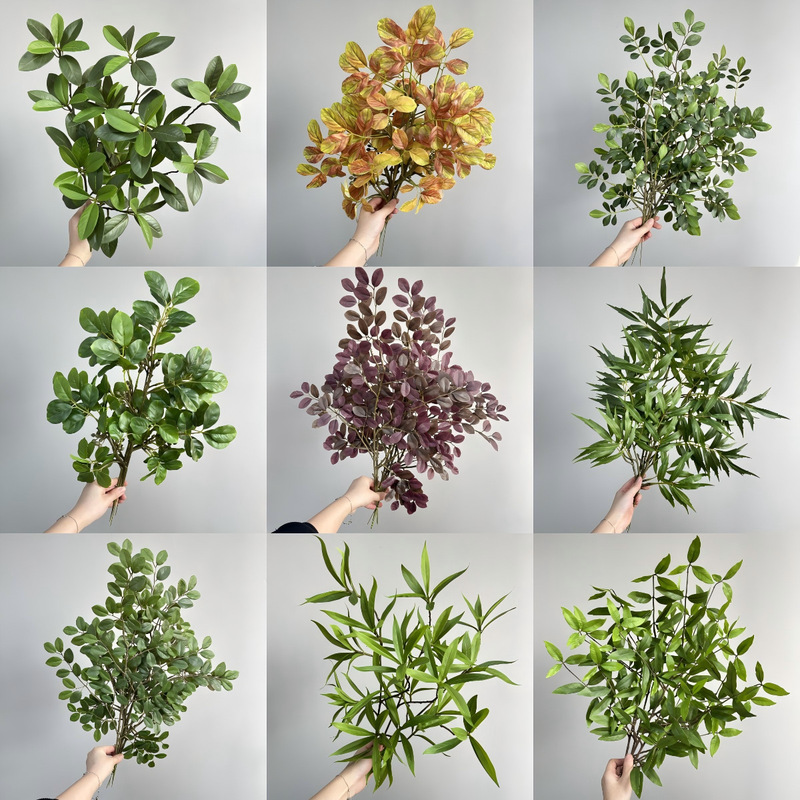 Artificial Fake Branches DIY Handmade Locust Leaves Silver Micro-Leaf Ten-Great-Credit Leaves Landscape Branches Garden Greening Decorative Trees Artificial Fake Branches DIY Handmade Locust Leaves Silver Micro-Leaf Ten-Great-Credit Leaves Landscape Branches Garden Greening Decorative Trees