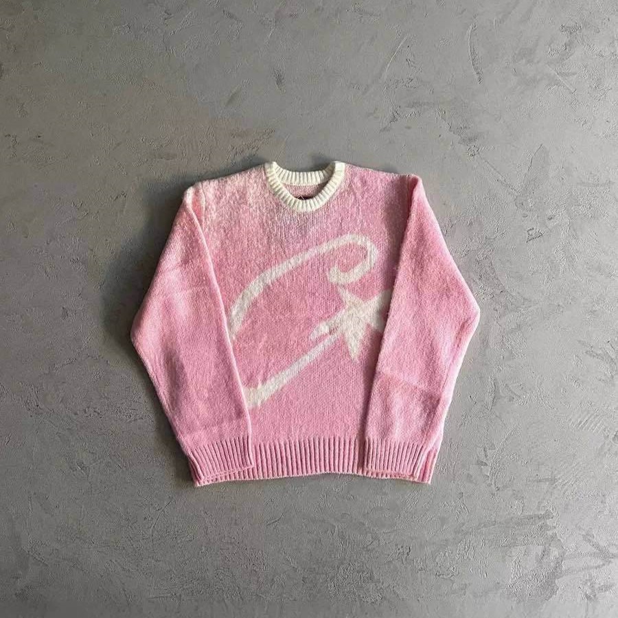 Alibeiz nuevo suéter de manga larga moda callejera suéter suelto de todo fósforo ins estación independiente