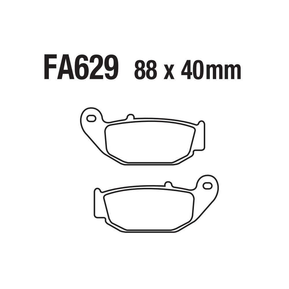 Cuero de aluminio sinterizado a base de cobre para motocicleta FA629 TNT BN 125 CB CBR CBF 135 200