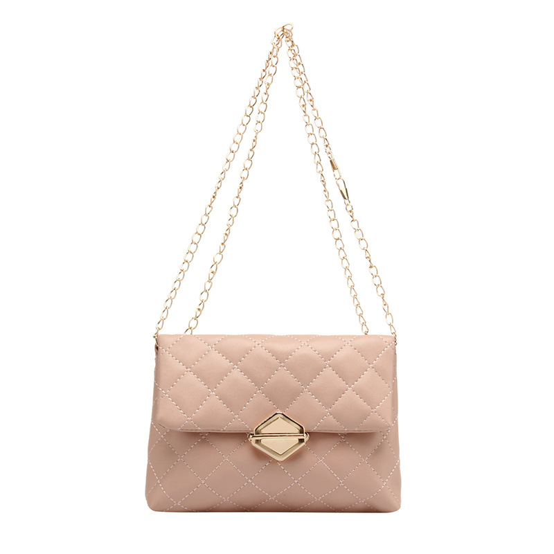 Bolso de mujer transfronterizo de moda 2023 Guangzhou venta al por mayor bolso de rombo bordado bolso de hombro bolso pequeño bolso de mujer bandolera