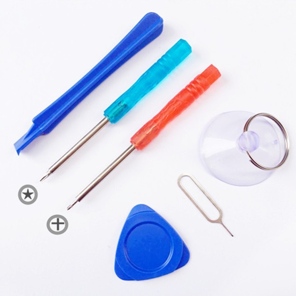 厂家直销iphone苹果小米手机拆机工具小号透明水晶螺丝刀套装