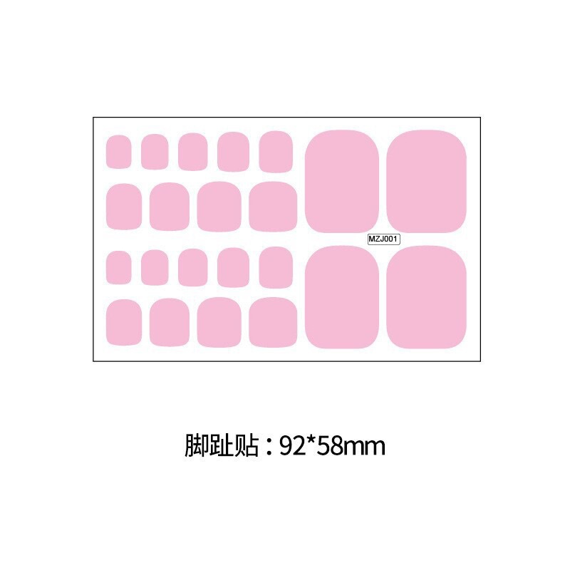 クロスボーダー無地フットネイルマニキュアフルステッカーノーベイクDIYモノクロフットネイルアートステッカーシンプルステッカー在庫卸売|undefined