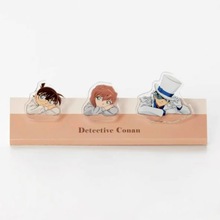 名侦探柯南动漫周边灰原哀基德趴在桌上亚克力PP夹卡通标签夹