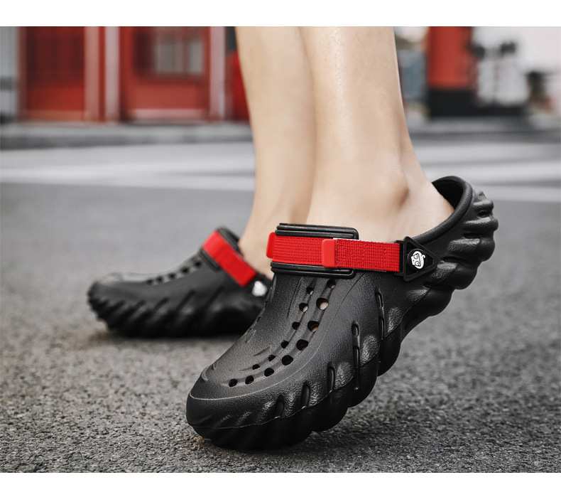 Breathable Garden Slippers For Men Lightweight Beach Sandals_voghion.com