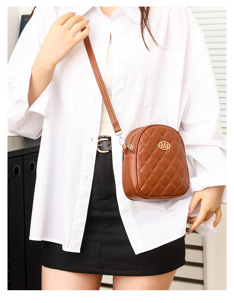 Portafogli per telefono in pelle PU leggera per donna Mini borse a tracolla anti-acqua Borse a tracolla alla moda Piccole borse per cellulari Portafogli_voghion.com