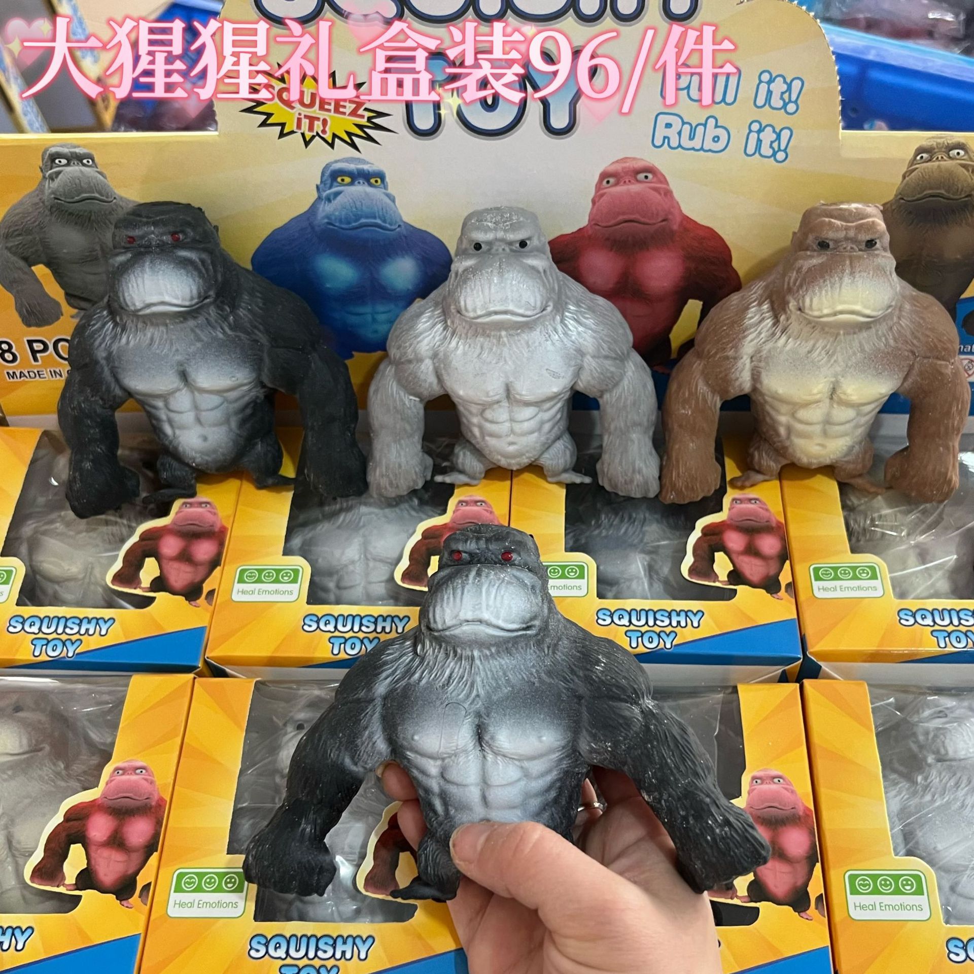 Creativo gorila descompresión juguete Lala arena lento rebote animal truco ventilación descompresión pellizco juguete muñeca