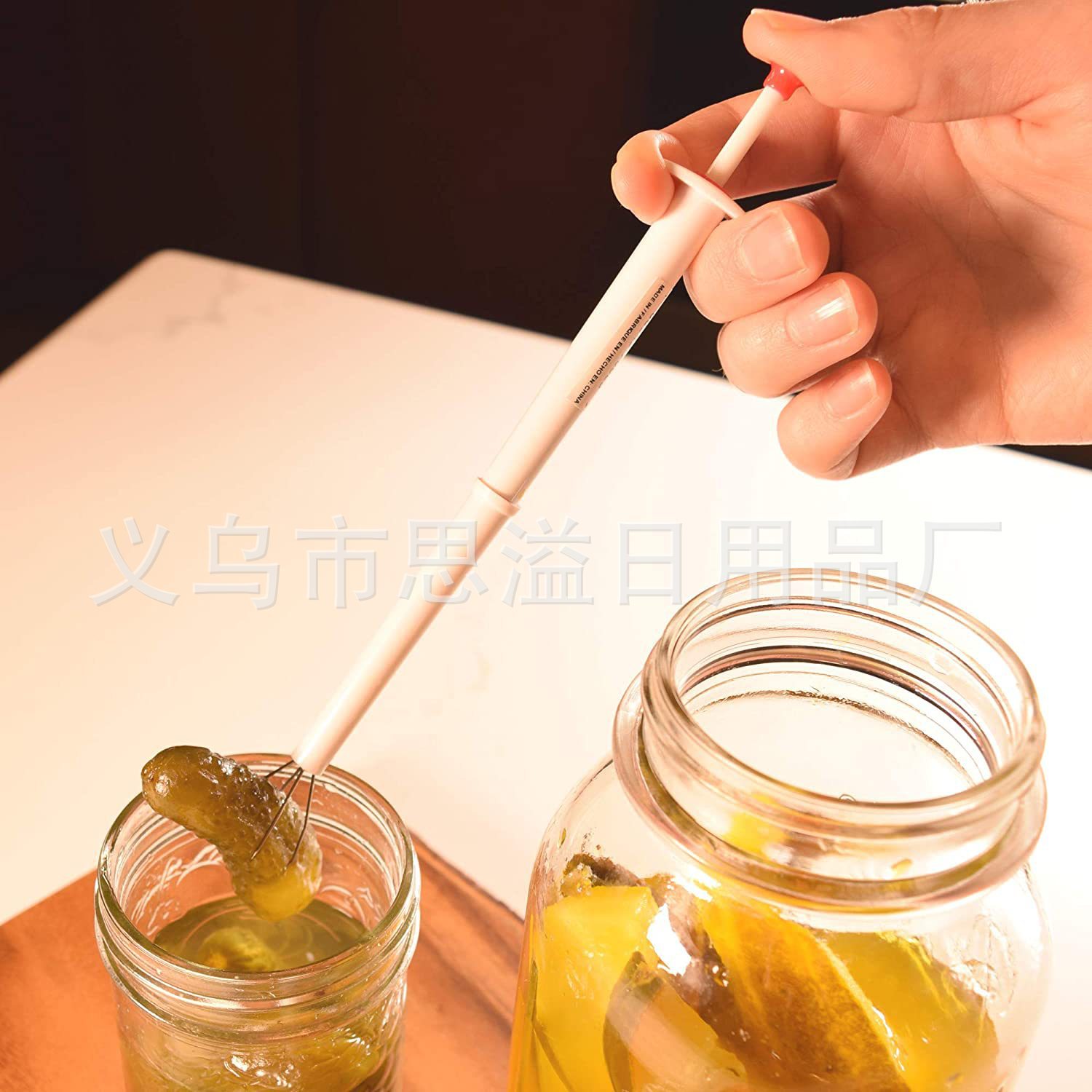 Pickle pepino clip herramienta de plástico Deluxe pickle Pincher Pickle