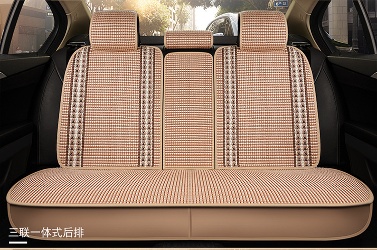 Foreign Trade One Piece Wholesale 2025 New All-Inclusive All-Ice Silk Four-Season Universal Car Seat Cushion
