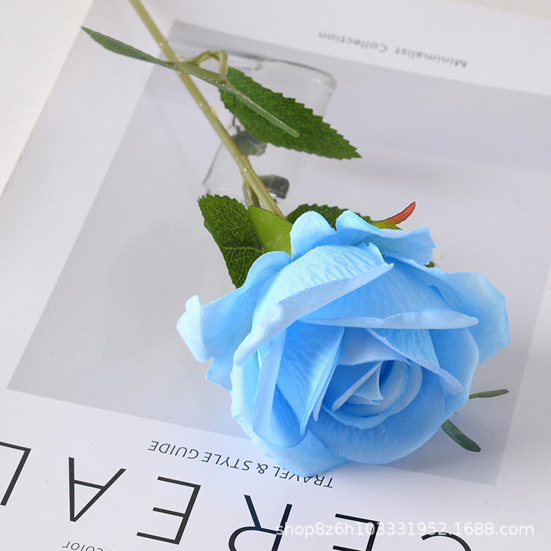 Flores artificiales de terciopelo tipo rosa, decoración para boda, pared floral, regalo del Día de San Valentín