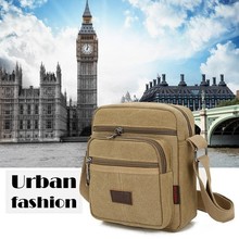 2025新款帆布大容量防水男士休闲通勤斜跨包潮流多功能户外单肩包