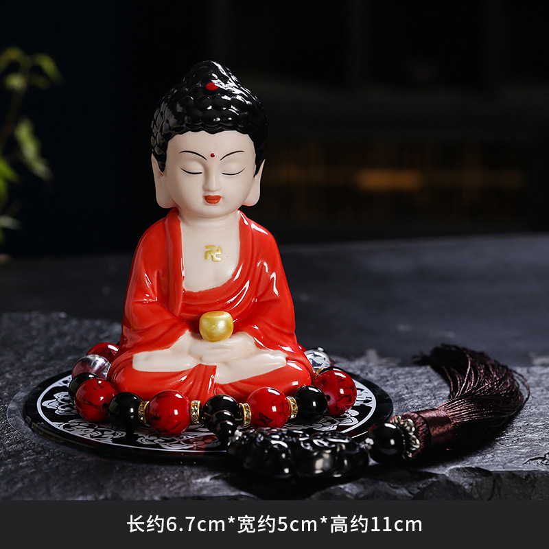 Maitreya Buddha Sitting in Meditation, Maitreya Buddha Ceramic Statue, Large Belly Buddha for Peace and Safety, Wholesale Manufacturer, Car Decoration