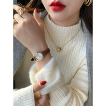 毛衣2025新款爆款洋气加绒加厚打底衫女秋冬保暖内搭半高领针织衫