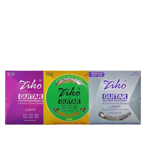 Leo ZIKO strings wooden guitar strings folk 1-6 strings full set of strings beginner string accessories brass strings