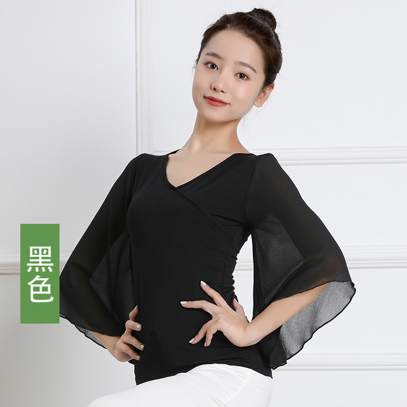 Latin Ballroom Dance Tops For Women dance dance clothing yarn