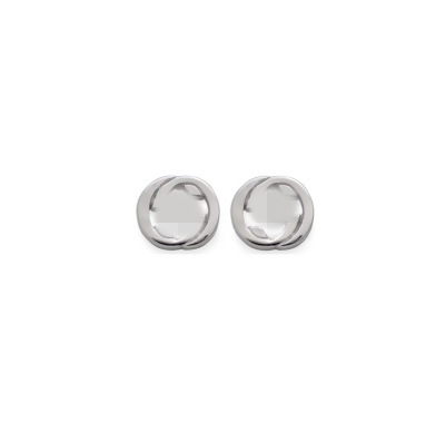 Gujia s925 スターリングシルバー古いダブル G デイジー イヤリング多用途の新しいジュエリー アクセサリー、カップル向けのファッショナブルなスタイル|undefined