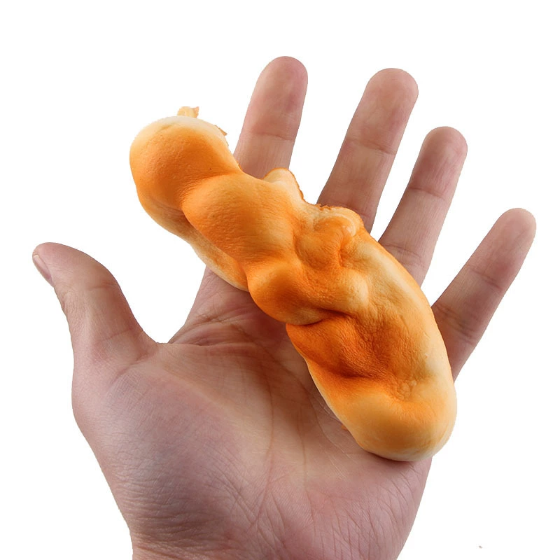 Полиуретановая реалистичная треугольная слепуха, squish, игрушка, слайм, хлеб, антистресс, (Physicals), оптовая