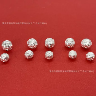 Spacer Beads, DIY Silver Jewelry Accessories, Braided – Zərgərlik ara hissələri