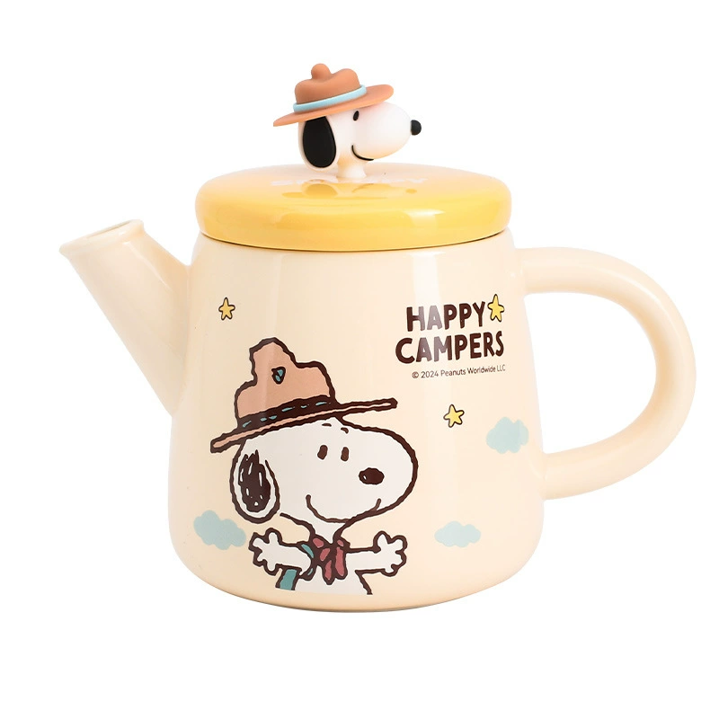 Snoopy, nuby, tea cup, high quality linen bag