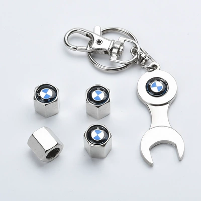 Other Automotive Exterior Supplies, Car tire valve cover - bmw-silver-wrench-4-pack
