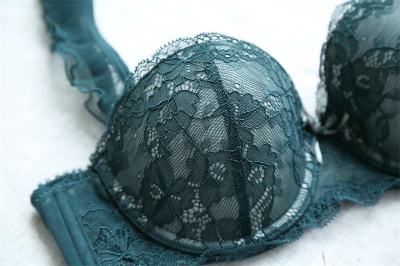 Nieuwe kanten kleine borstplooi inzetstuk pad dames 9227 bh set 16002_voghion.com