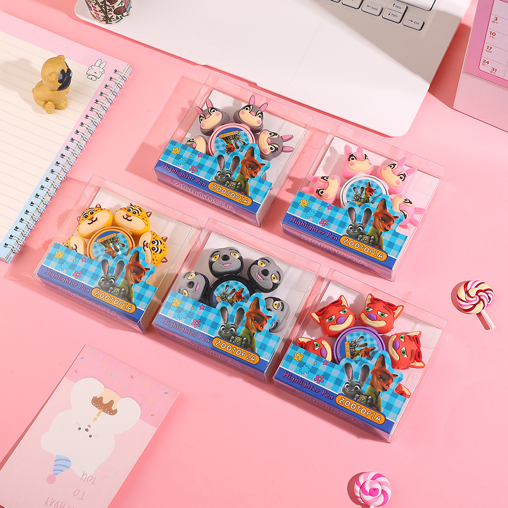 Cartoon rotating fluorescence spinning top for finger