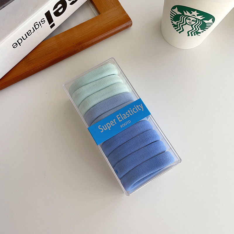 Audaz pelo cuerda pelo anillo pelo adornos sin costuras maotail cabeza cuerda simple no duele alta banda de goma de color elástico