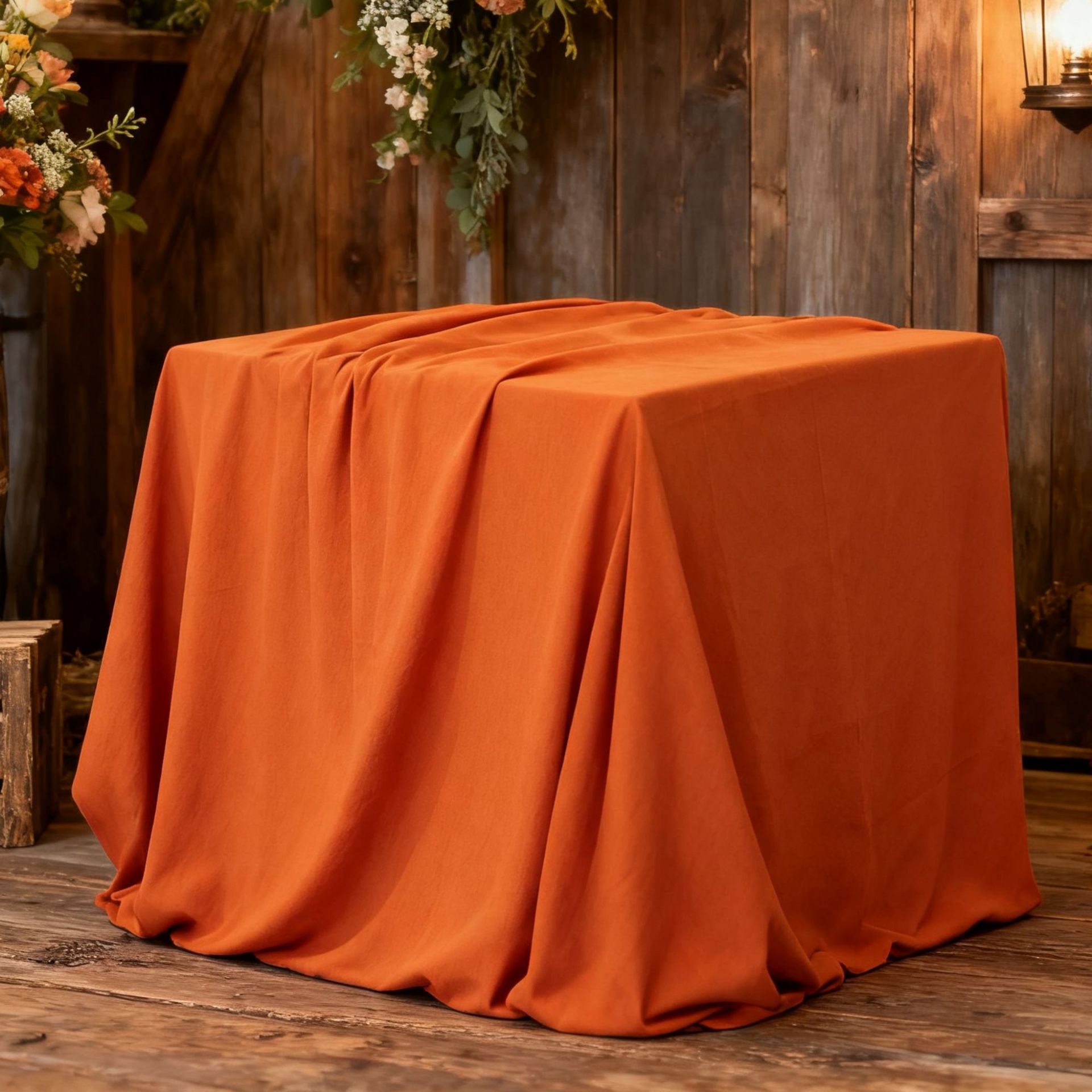 Mantel de Algodón Lavado Liso, Lino de Algodón Puro, Decoración de Boda al Aire Libre de Estilo Retro Francés, Fondo para Fotografía, Resistente al Desgaste y al Polvo