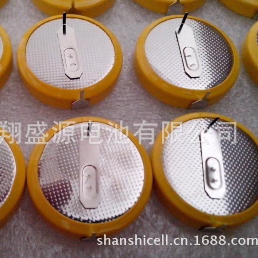 翔盛源电池CR2450焊脚电池 3v焊脚脚距20MM