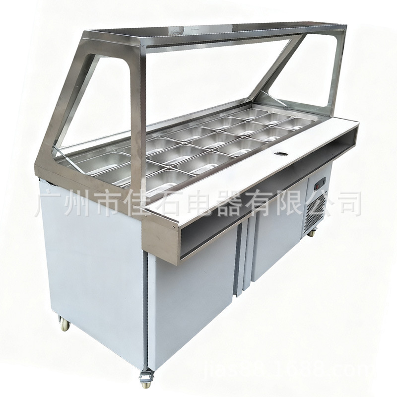 2026 New Sandwich Refrigerator 110V Salad Cooler Grabber Cabinet Salad Workstation