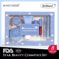 MAYCHEER Heart-to-Heart Beauty Makeup, подарочный набор из 8 предметов на китайский День святого Валентина, подарок жене, трансграничная торговля, полный английский язык.