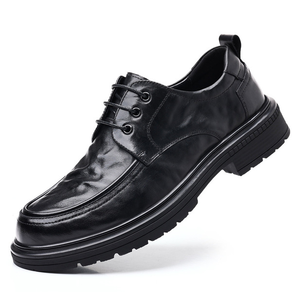 Leather autumn casual elite shoes platform