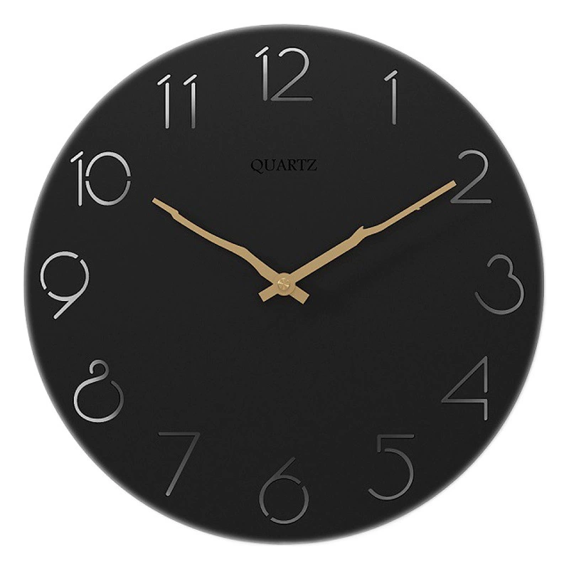 AliExpress горячие продажи деревянные настенные часы Современные креативные часы круглые 30 см простые бесшумные модные настенные часы оптом