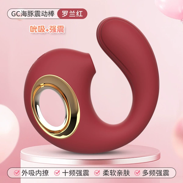Orgasm dolphin--sucking+vibration--Rolland Red