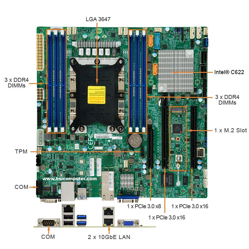 Применимая ультрамикро материнская плата MBD-X13SET-GC одноплатный сервер DDR5 материнская плата серверная плата графический процессор