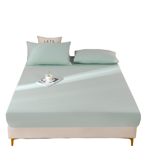 Class A pure cotton fitted sheet single piece thickened brushed bed cover wholesale Simmons mattress protector 40 count cotton bed cover