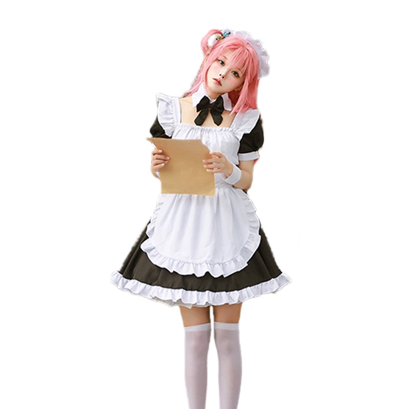 孤独的岩石Goto Ichiri女仆装Cos服Cos Costume万圣节可爱咖啡馆女仆Cosplay工作服
