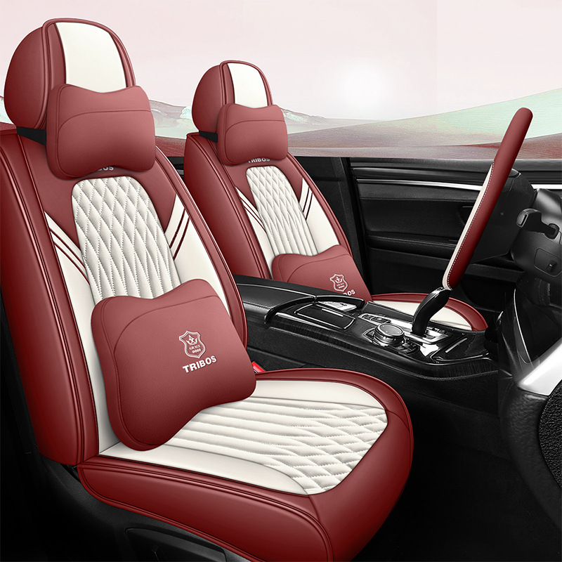 四季皮革汽车坐垫别英朗福克斯骐达逍客雷凌致炫全包卡通座椅套