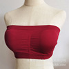 Strapless bandeau bra Foreign trade one -piece bras double layer tube top with chest pad wrapped breasts