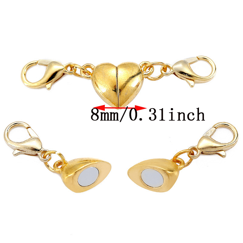 Simple Style Heart Shape Solid Color Copper Plating Jewelry Accessories 2 Pieces Set display picture 2