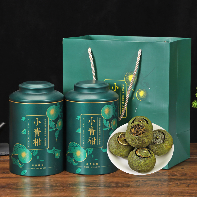 小青柑批发普洱茶柑普茶陈皮熟茶散装袋装礼盒装送礼礼品一件代发